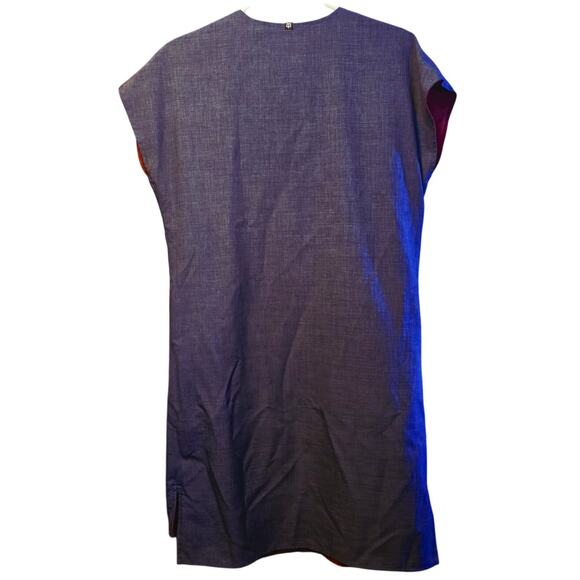 Betabrand reversible travel tunic shift dress maroon and gray - Picture 2 of 6